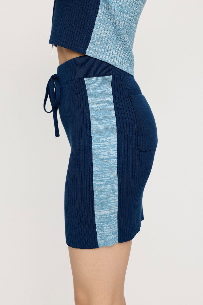 SLY「KNIT TRACK SIDE LINE ショートスカート」|スカート|