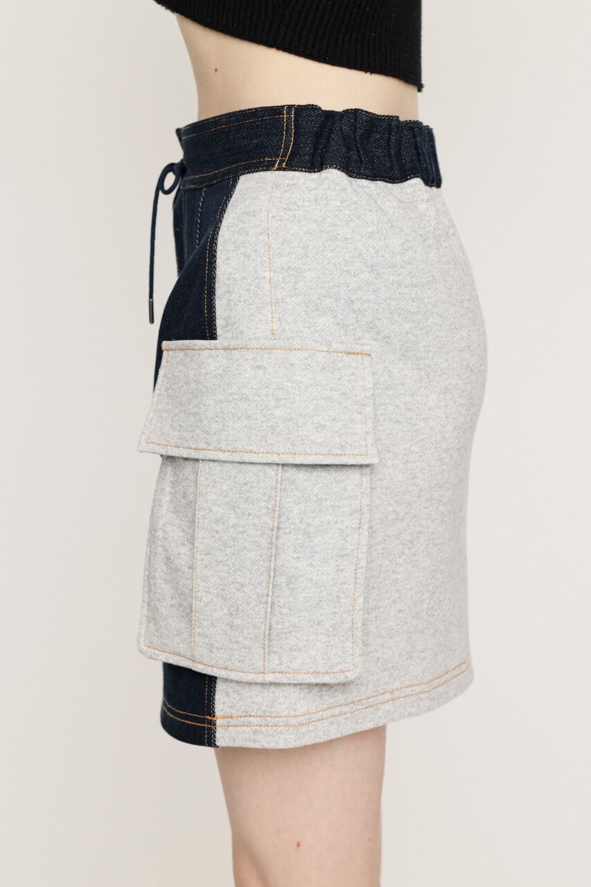 SLY「COMBI CUT ショートスカート」|スカート|