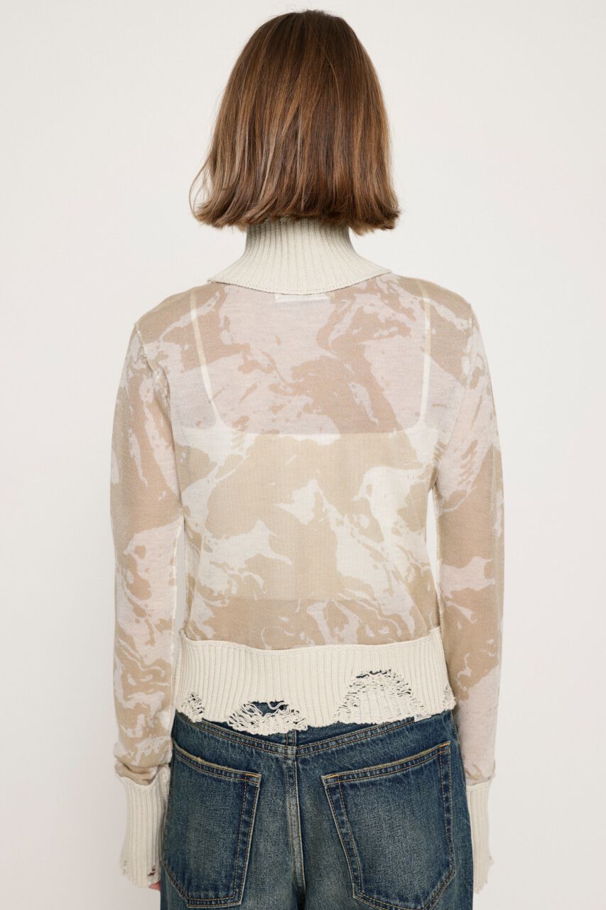 SLY「SHEER GLITTER JQ トップス」|ニット・セーター|