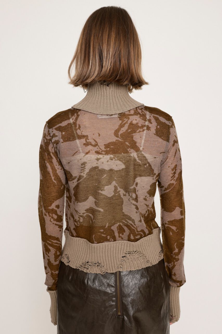 SLY「SHEER GLITTER JQ トップス」|ニット・セーター|