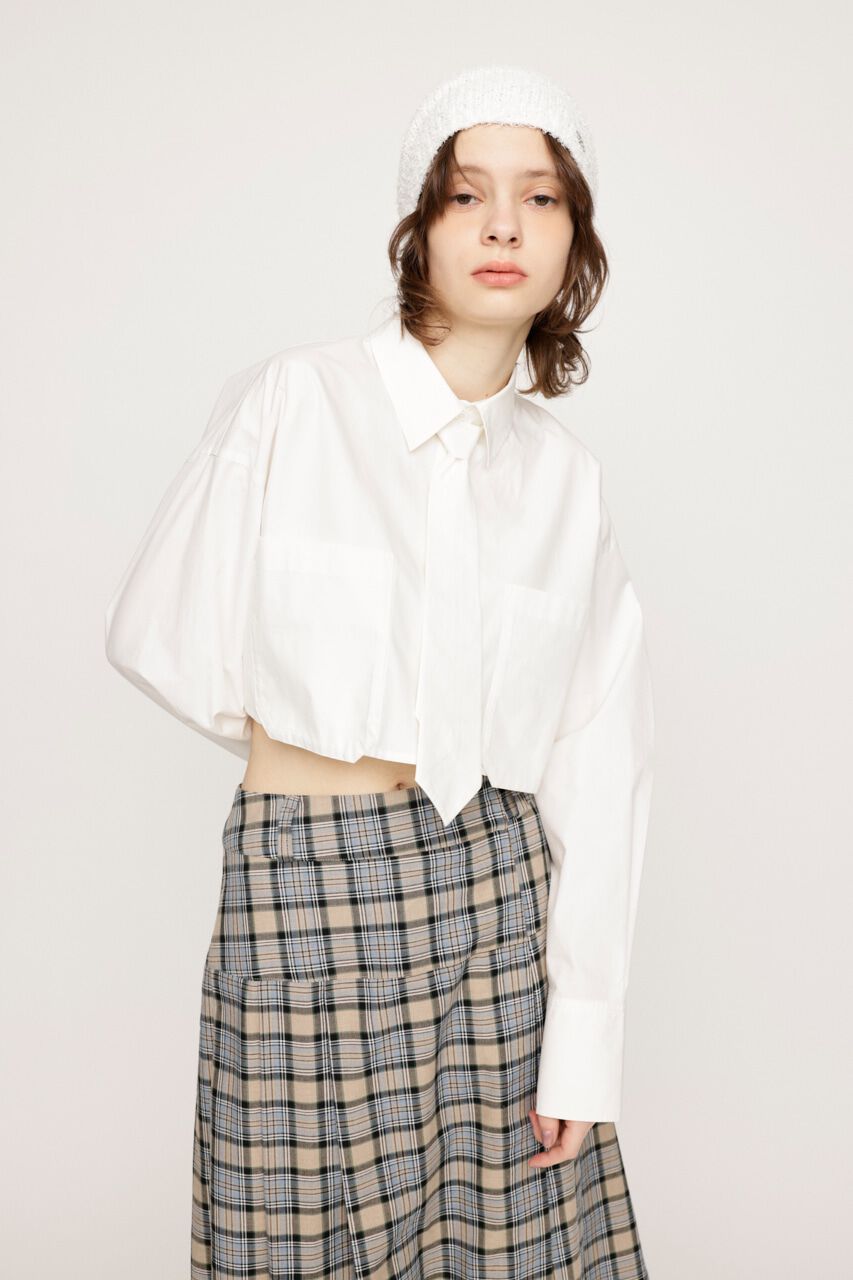 SLY「CROP SH WITH TIE」|シャツ・ブラウス|