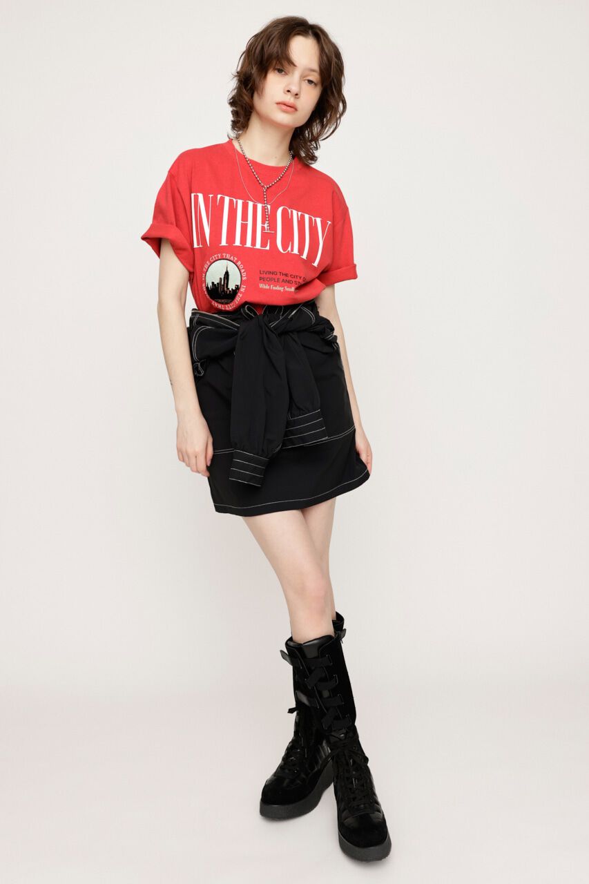 SLY「FRONT ZIP STITCH ショートワンピース」|ワンピース|