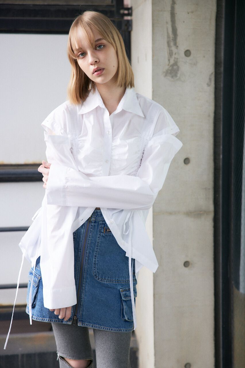 SLY「OPEN SHOULDER DROST シャツ」|シャツ・ブラウス|