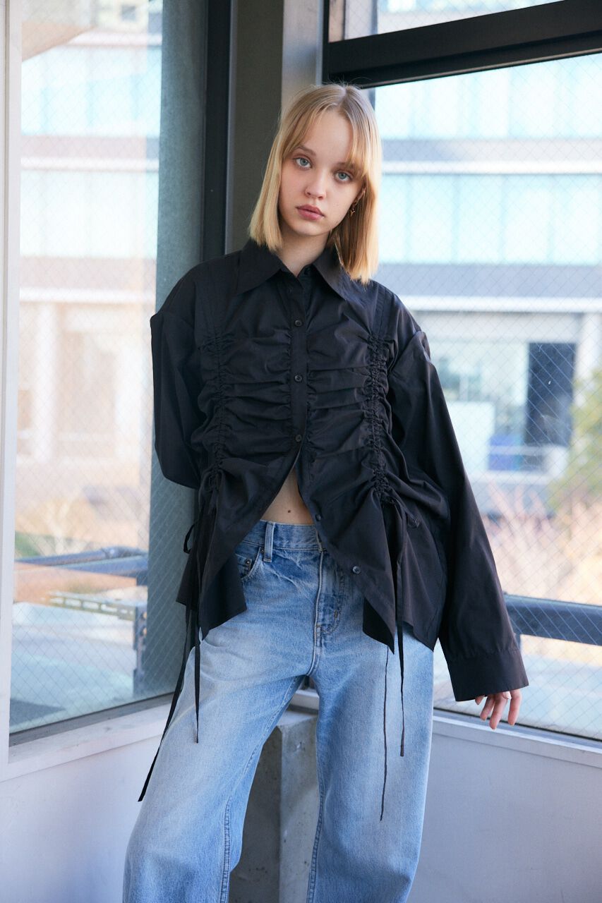 SLY「OPEN SHOULDER DROST シャツ」|シャツ・ブラウス|