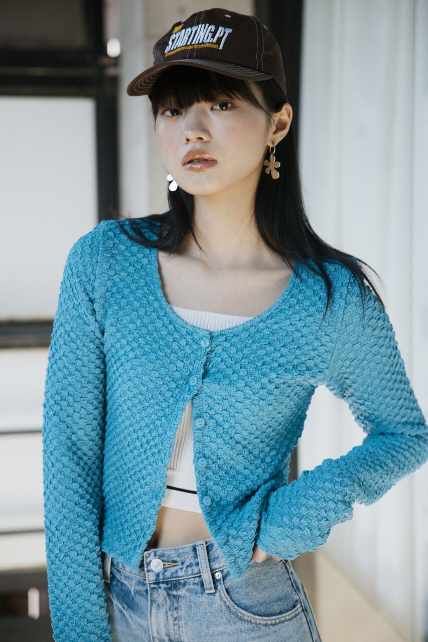 SLY「BUMPY CUT JQ カーディガン」|カーディガン|