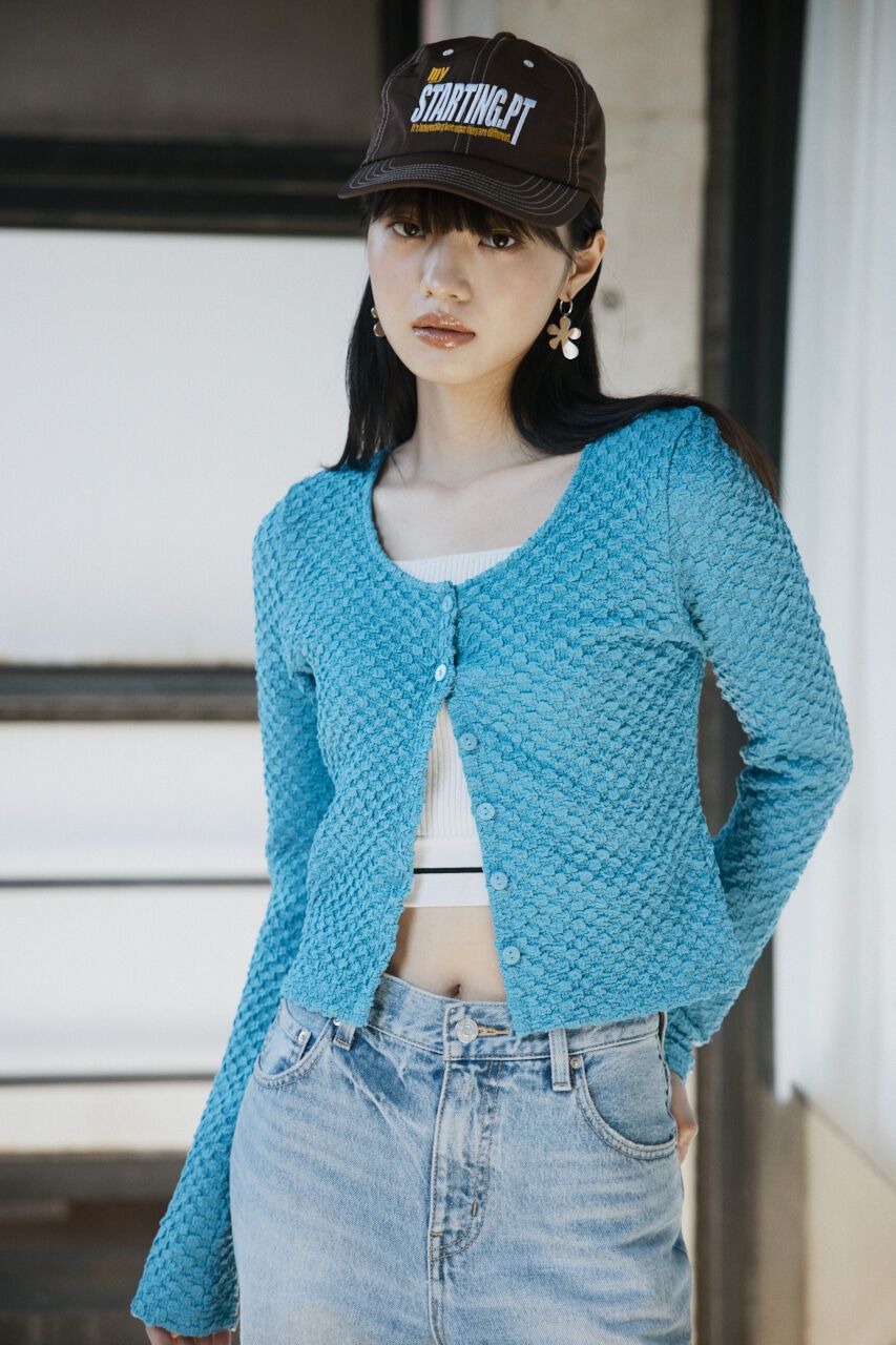 SLY「BUMPY CUT JQ カーディガン」|カーディガン|