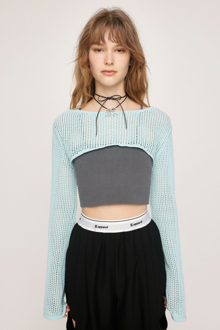 SLY「CROCHET SHORT トップス」|ニット・セーター|
