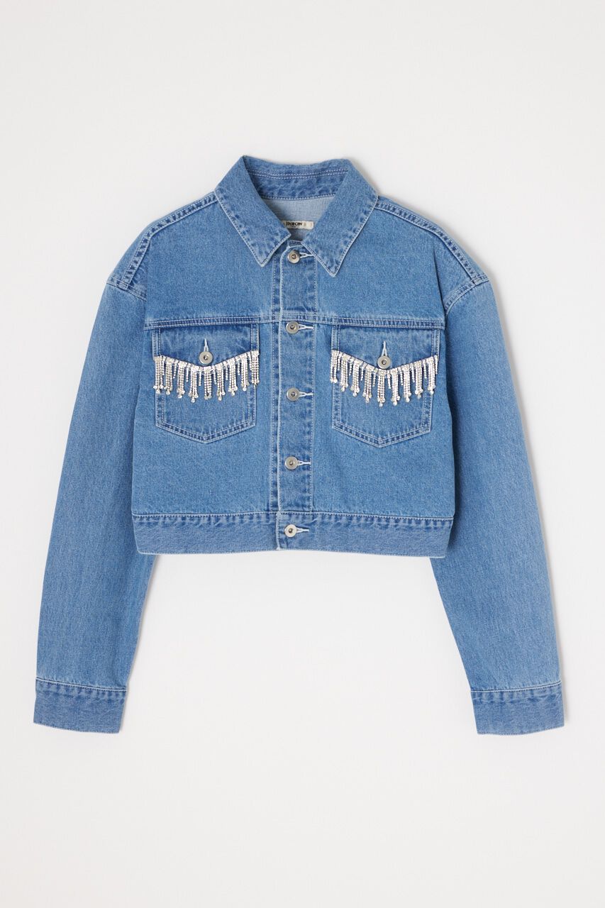 SLY「BIJOU CROP DENIM SH-C」|デニムジャケット|