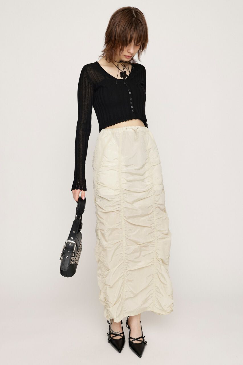 SLY「I LINE GATHER スカート」|スカート|