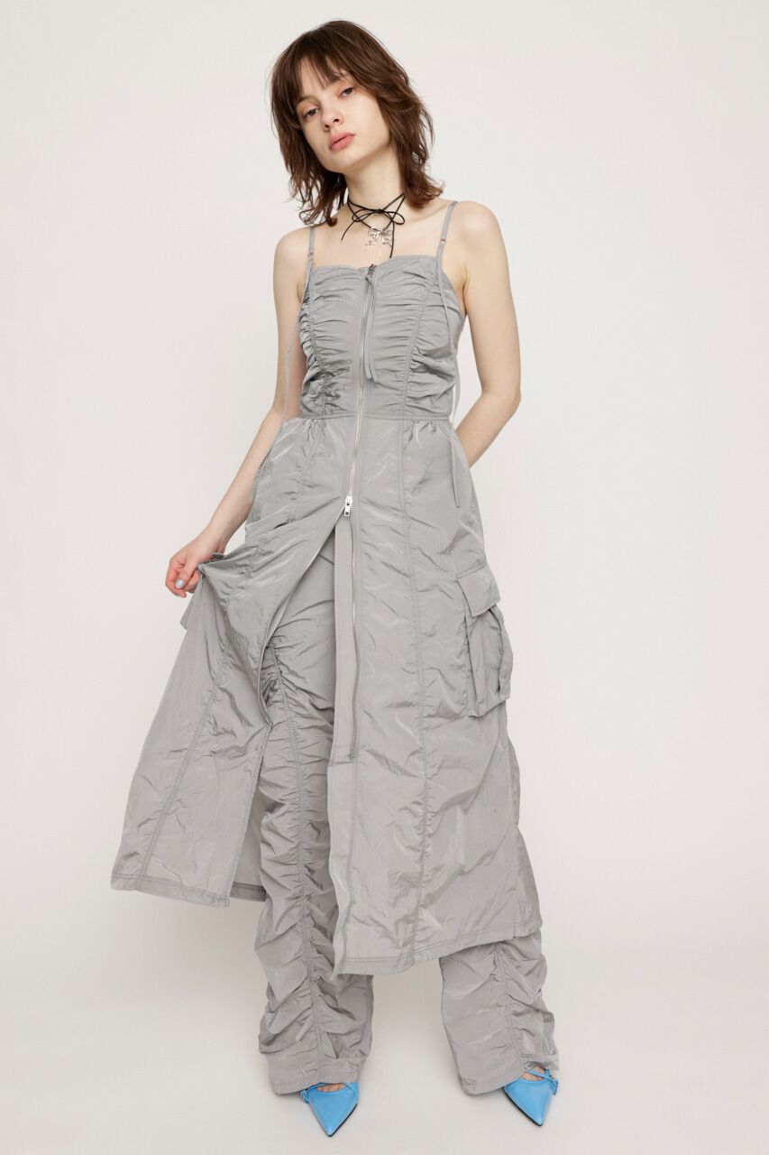 SLY「FRONT ZIP GATHER CAMI ワンピース」|ワンピース|