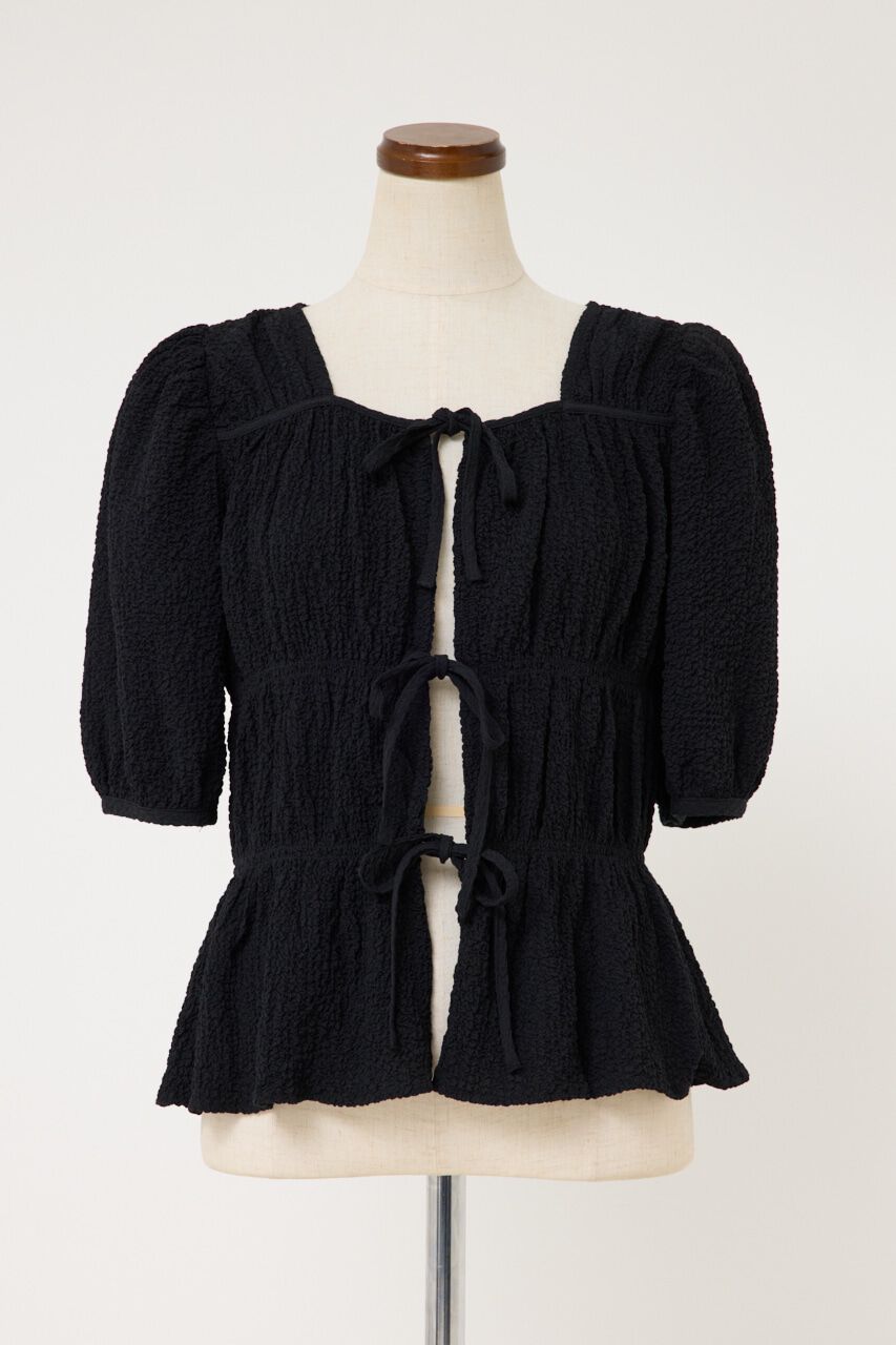 SLY「2WAY SHIRRING ブラウス」|シャツ・ブラウス|BLK