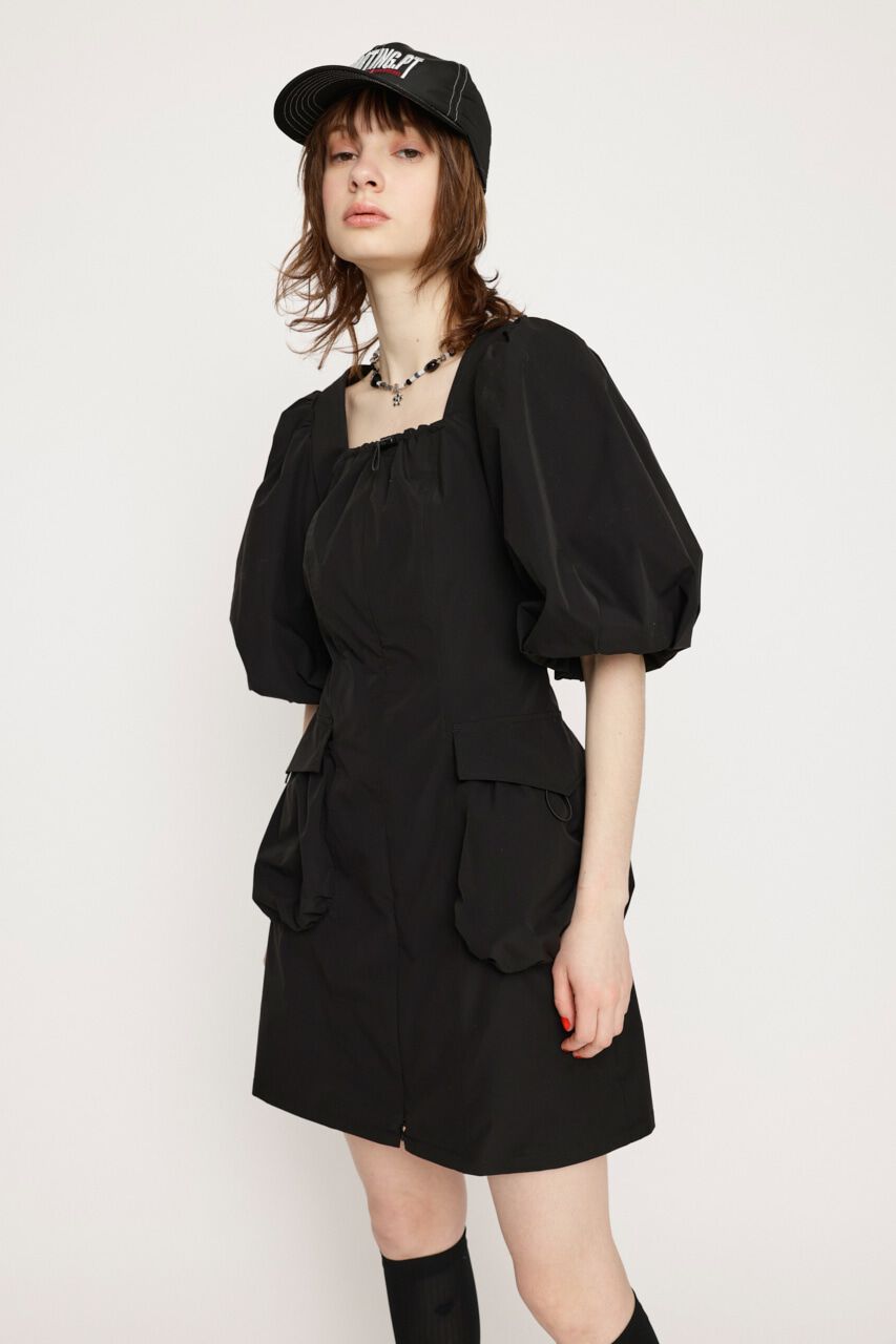SLY「OPEN HEM SPINDLE DESIGN ショートワンピース」|ワンピース|