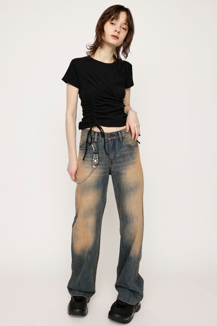 SLY「DROST GATHER COMPACT トップス」|Tシャツ・カットソー|