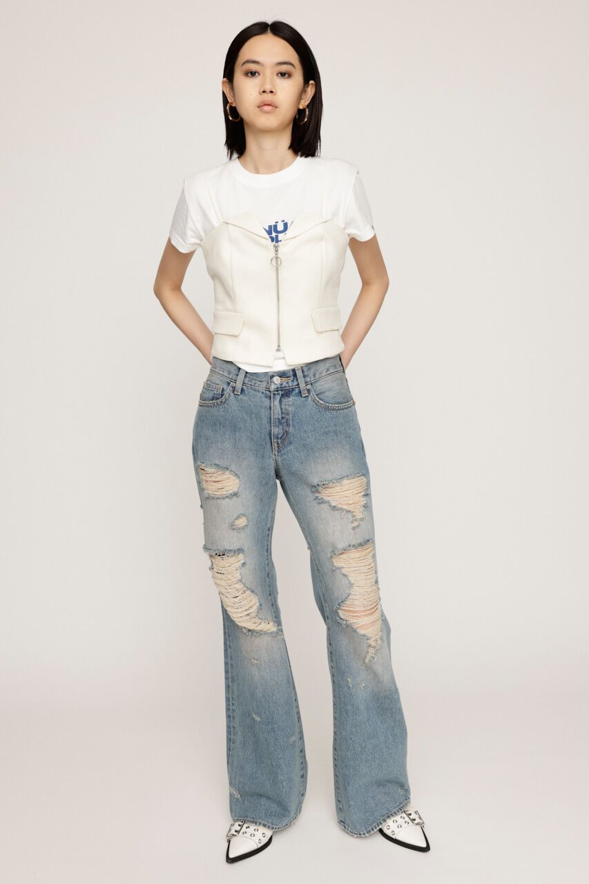 SLY「FRONT ZIP TIDY BUSTIER」|キャミソール|