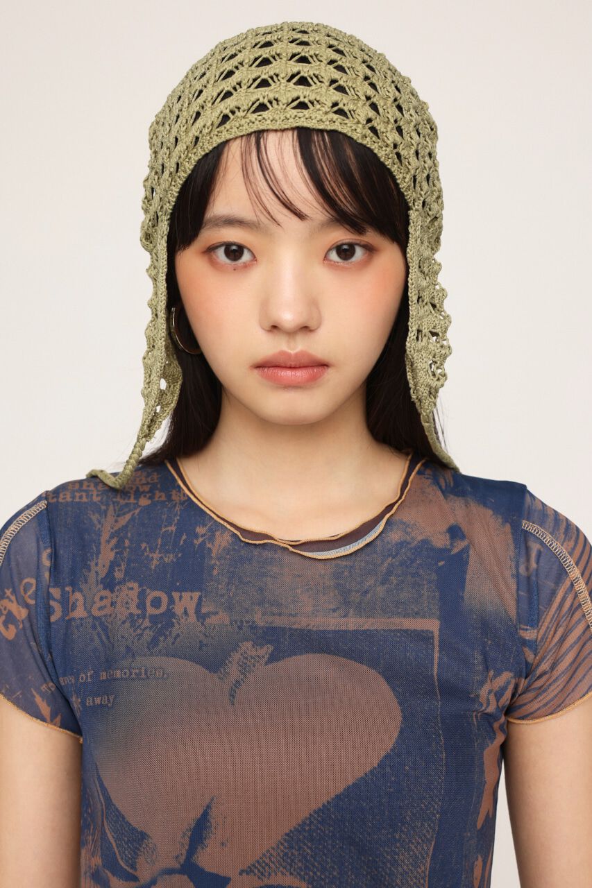 SLY「PRINTED SHEER トップス」|Tシャツ・カットソー|