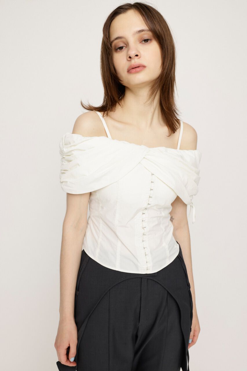 SLY「FRONT HOOK 2WAY SHOULDER ブラウス」|シャツ・ブラウス|