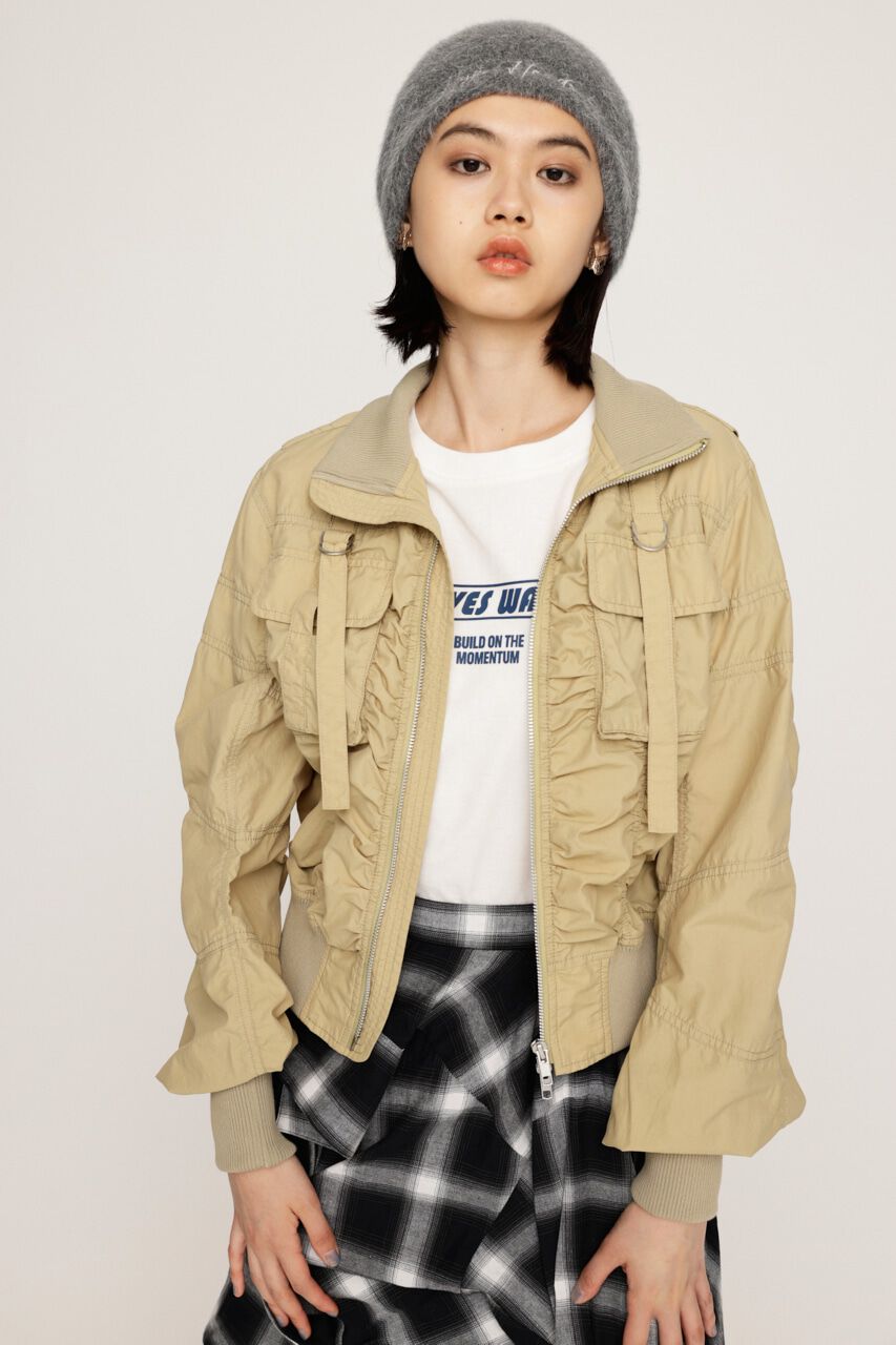 SLY「NYLON MILITARY ジャケット」|ブルゾン・スタジャン|