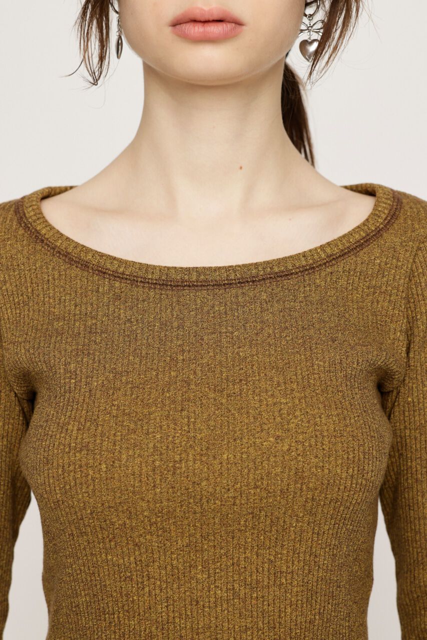 SLY「CUT RIB BASIC トップス」|Tシャツ・カットソー|