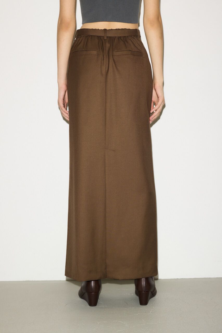 SLY「MANNISH BELTED I LINE ロングスカート」|スカート|