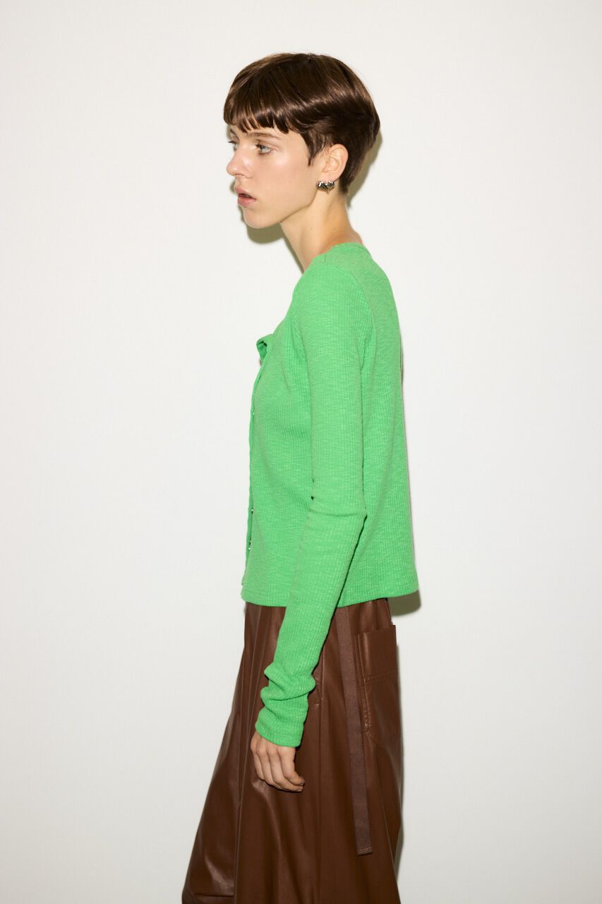 SLY「SLANT BUTTON L／S トップス」|Tシャツ・カットソー|