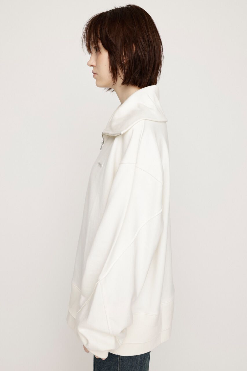 SLY「HALF ZIP LOGO OVER トップス」|Tシャツ・カットソー|