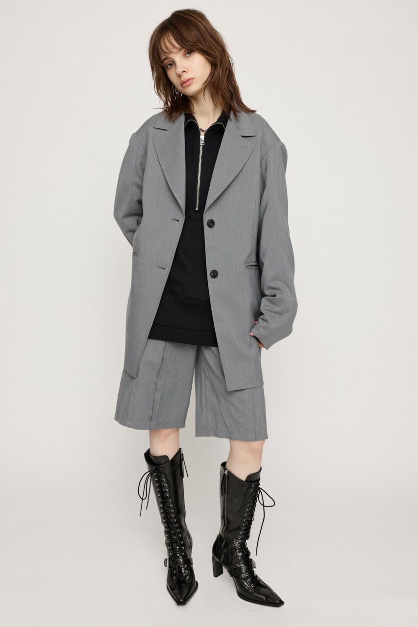 SLY「HALF ZIP LOGO OVER トップス」|Tシャツ・カットソー|