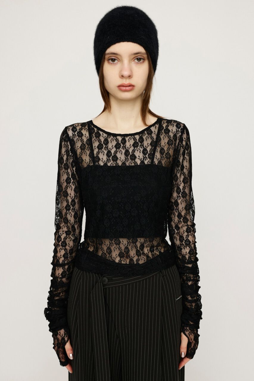 SLY「BASIC CUT LACE トップス」|Tシャツ・カットソー|
