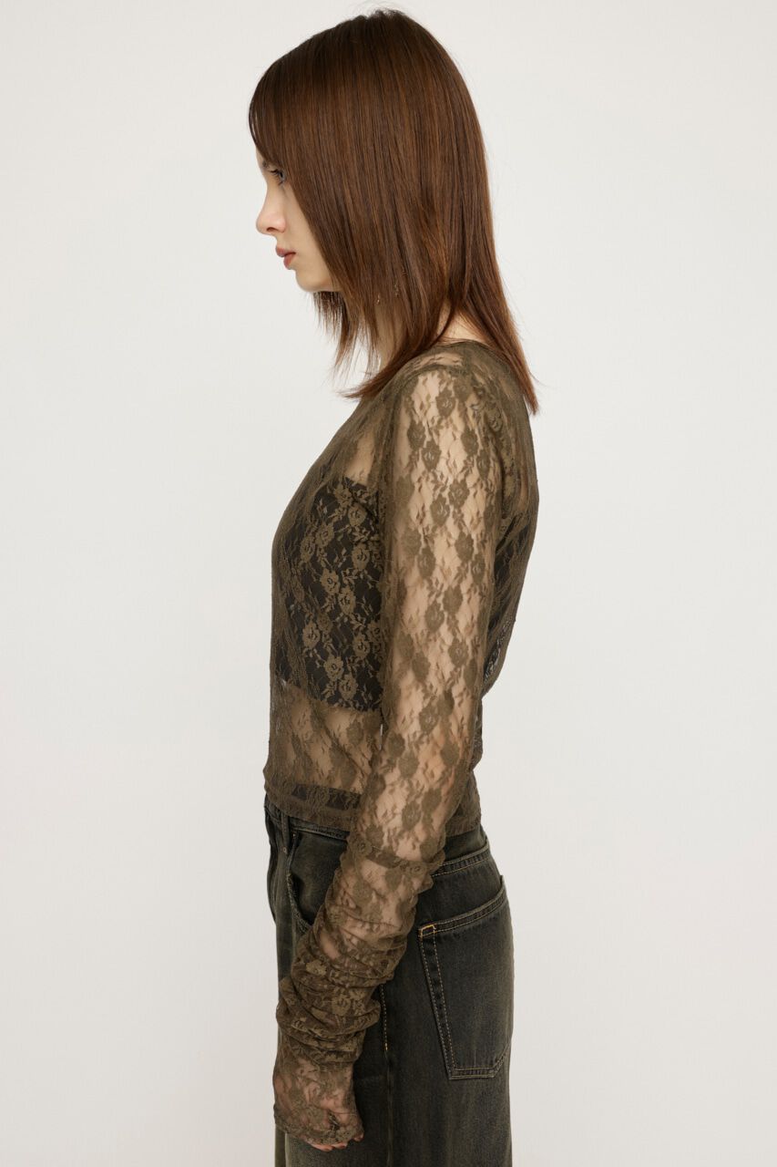 SLY「BASIC CUT LACE トップス」|Tシャツ・カットソー|