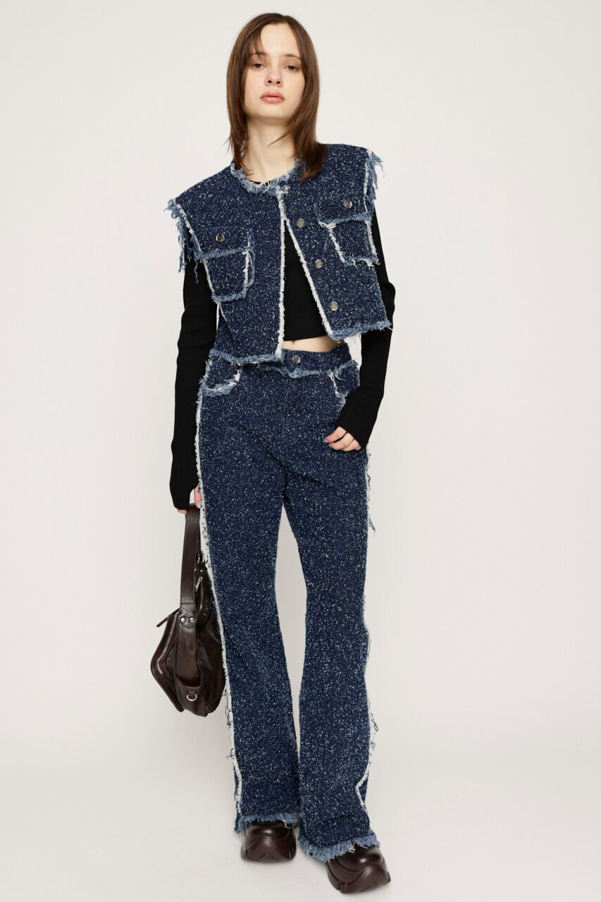 SLY「GRAIN TWEED JW PT-BE」|デニム|