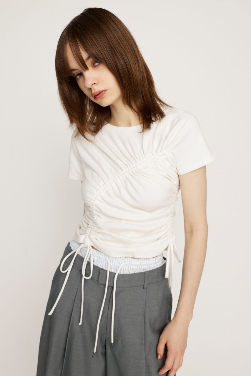 SLY「DROST GATHER COMPACT トップス」|Tシャツ・カットソー|