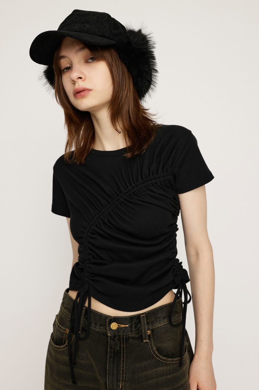 SLY「DROST GATHER COMPACT トップス」|Tシャツ・カットソー|