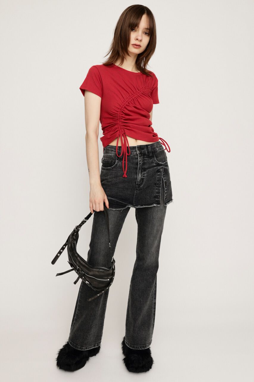 SLY「DROST GATHER COMPACT トップス」|Tシャツ・カットソー|