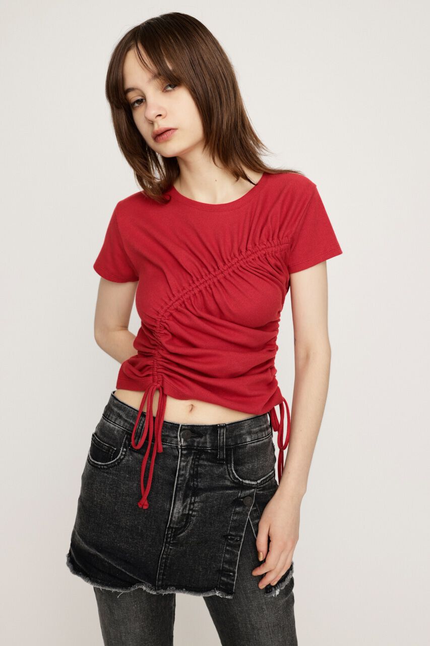 SLY「DROST GATHER COMPACT トップス」|Tシャツ・カットソー|