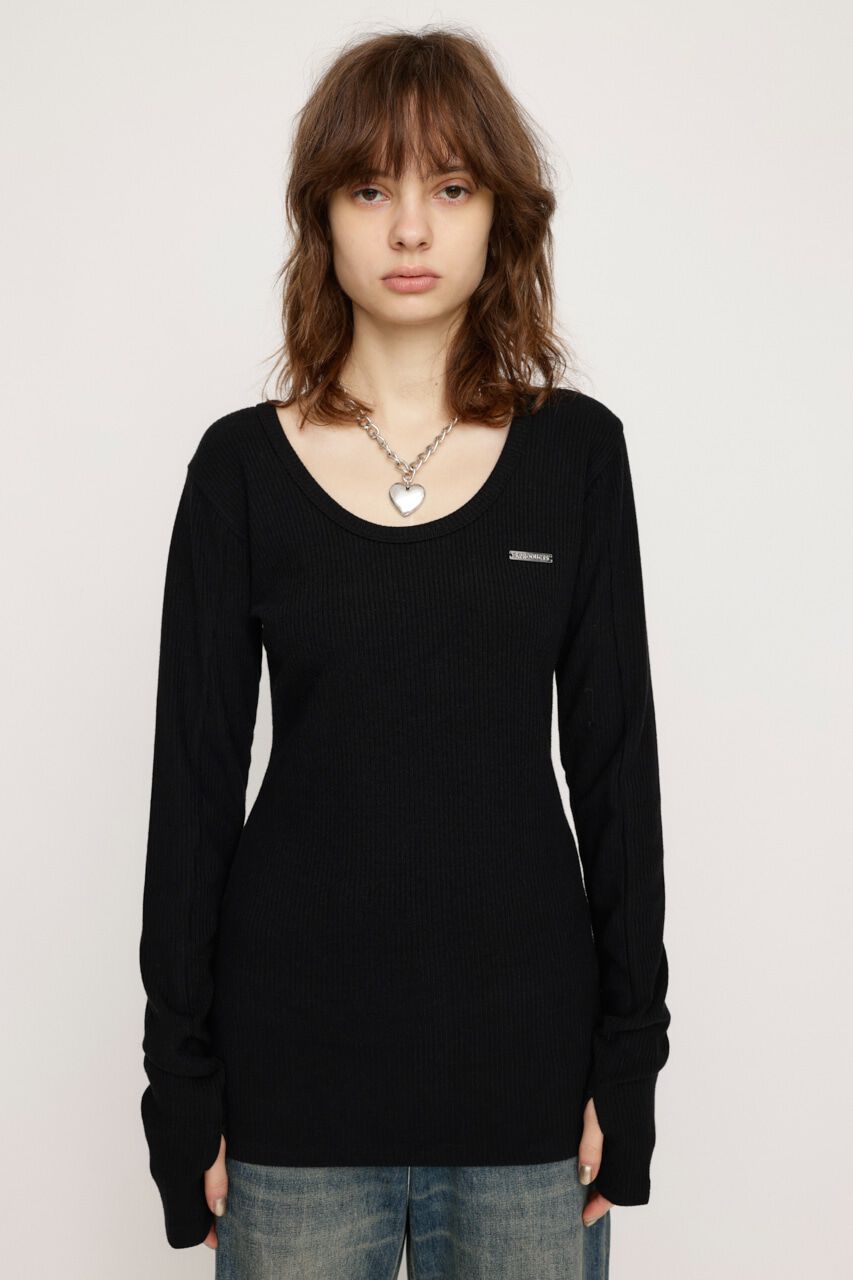 SLY「METAL PLATE BASIC トップス」|Tシャツ・カットソー|