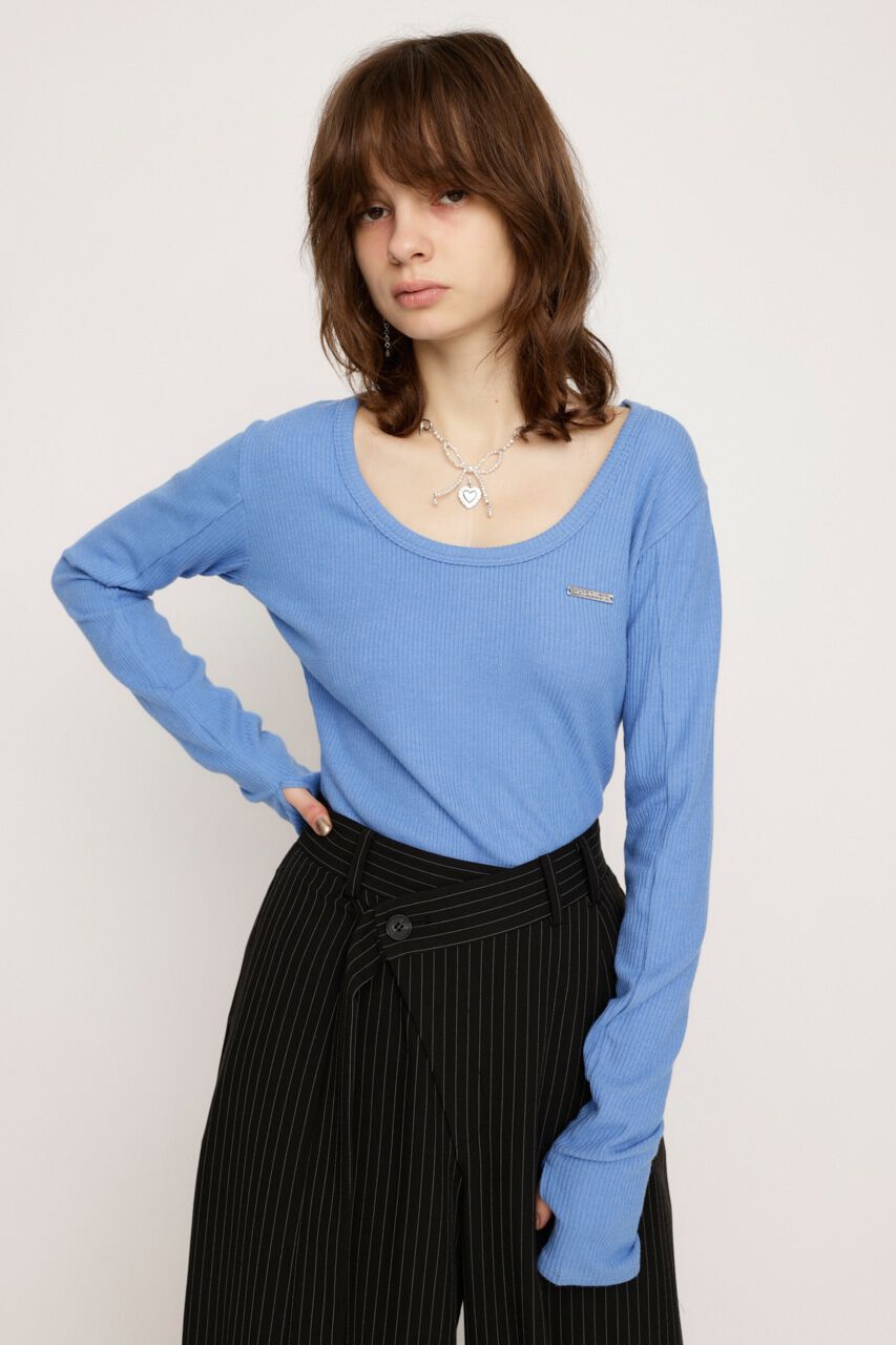 SLY「METAL PLATE BASIC トップス」|Tシャツ・カットソー|