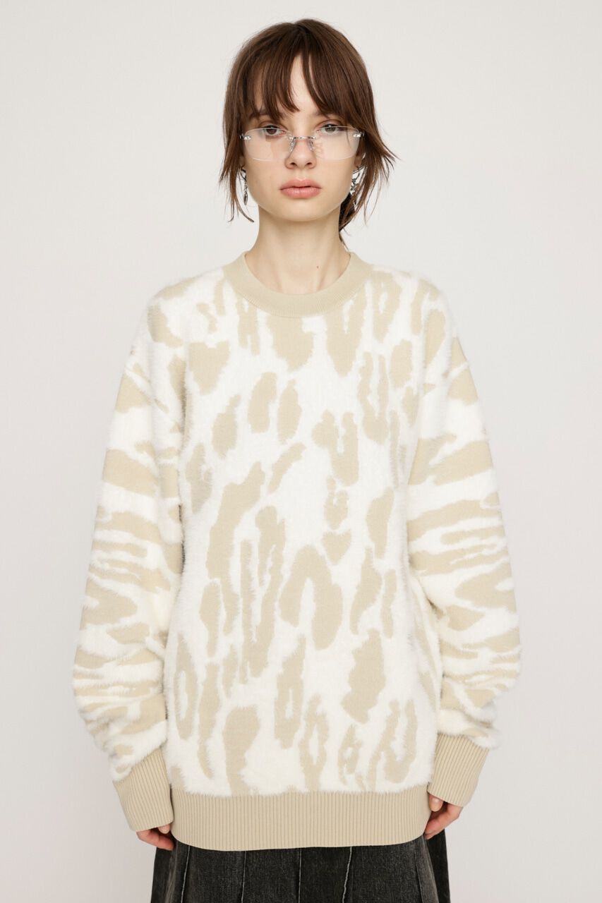 SLY「LEOPARD MOLLE JQ トップス」|ニット・セーター|