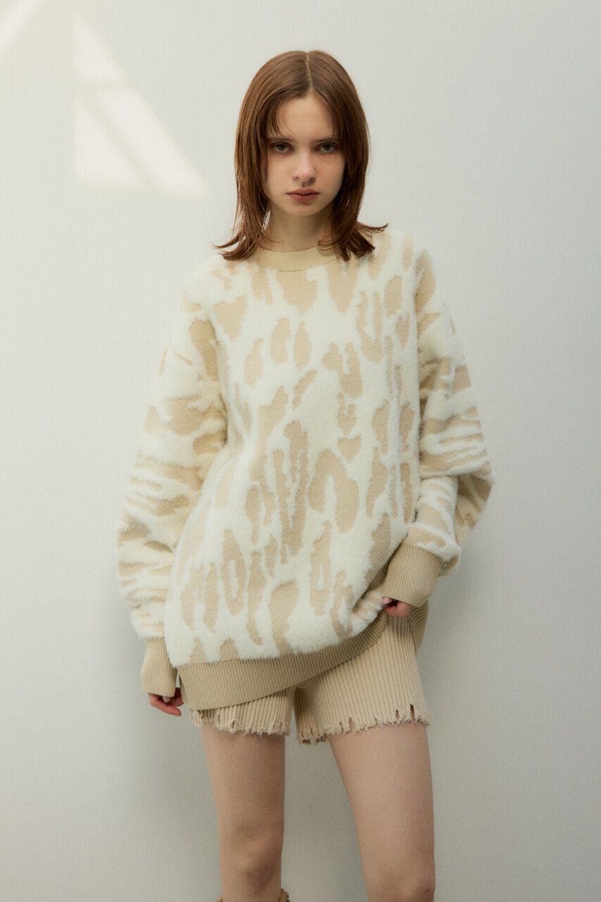 SLY「LEOPARD MOLLE JQ トップス」|ニット・セーター|