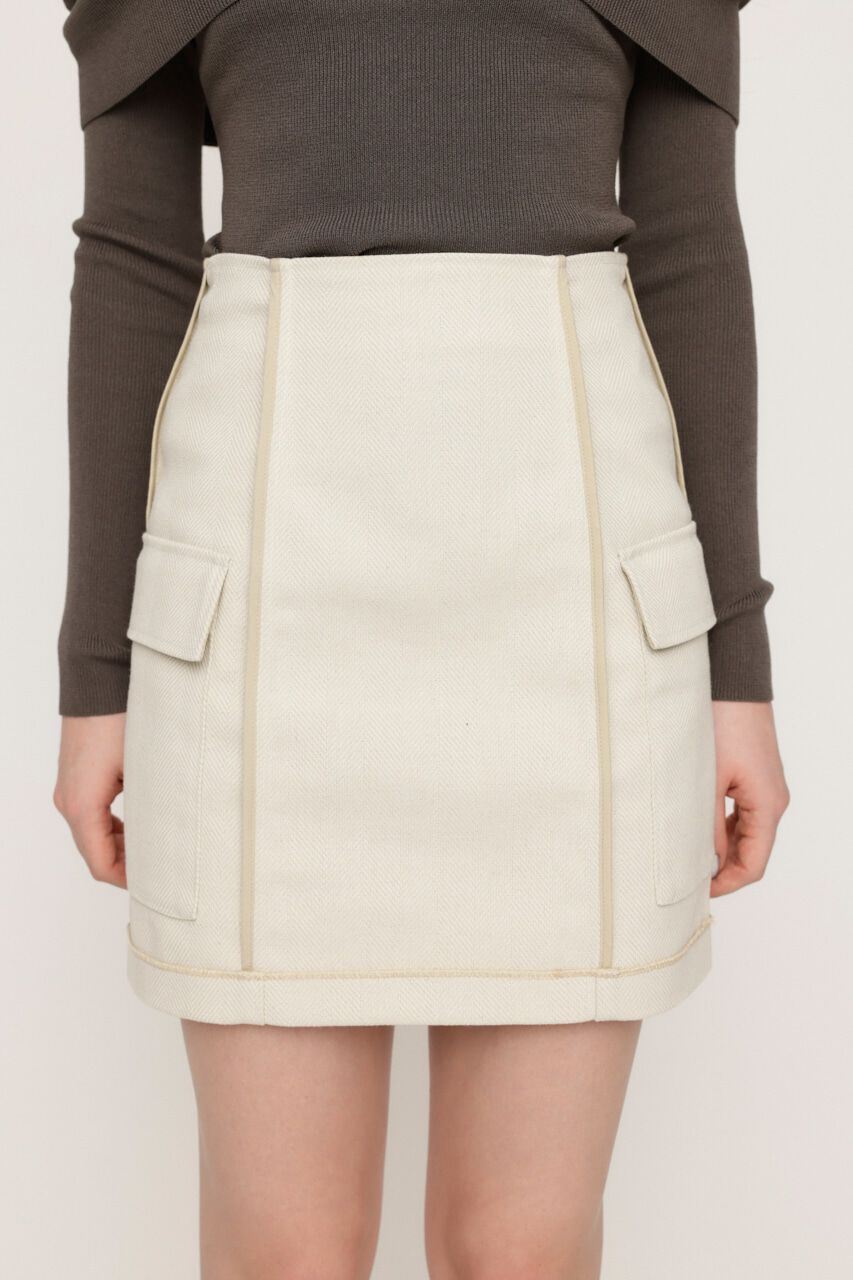 SLY「KERSEY INSIDE OUT ショートスカート」|スカート|