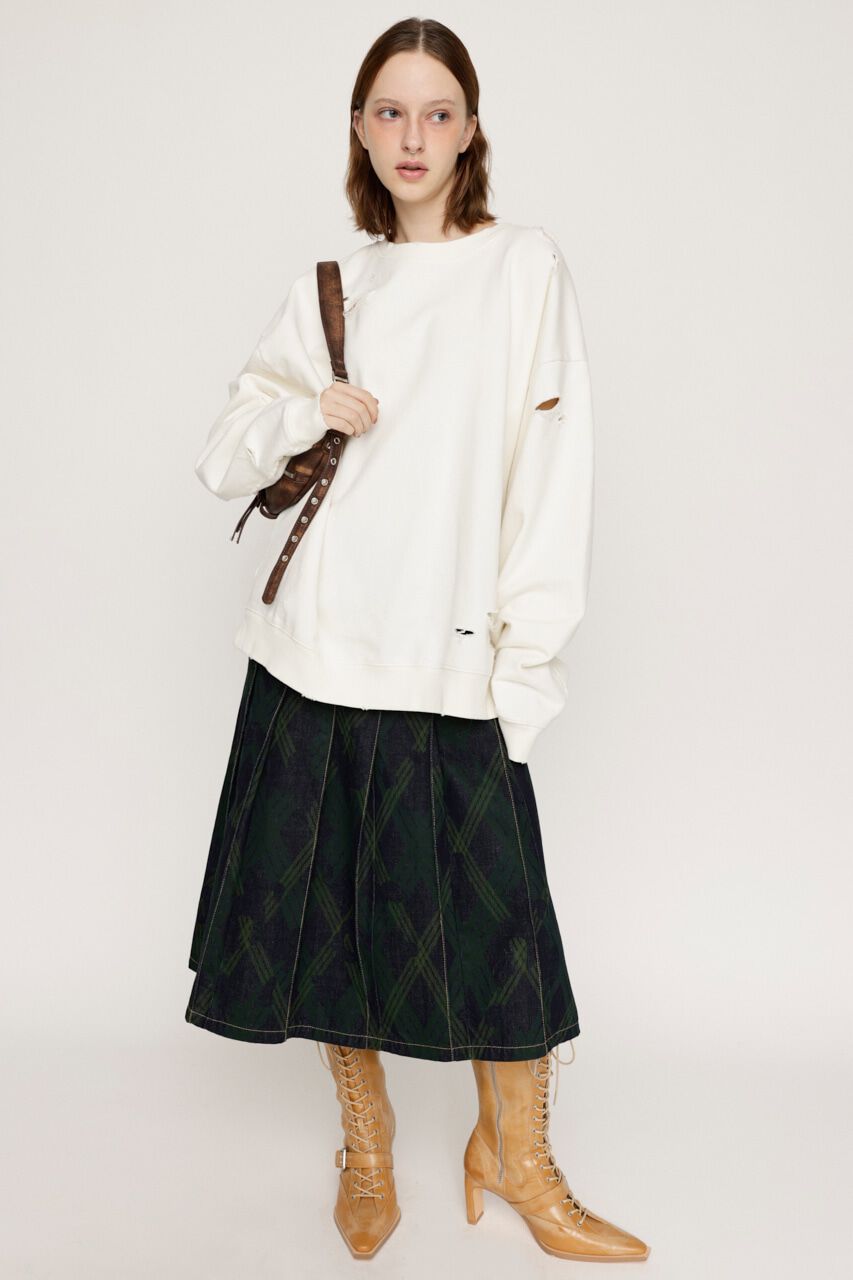 SLY「CRUSHED OVER SWEAT トップス」|Tシャツ・カットソー|