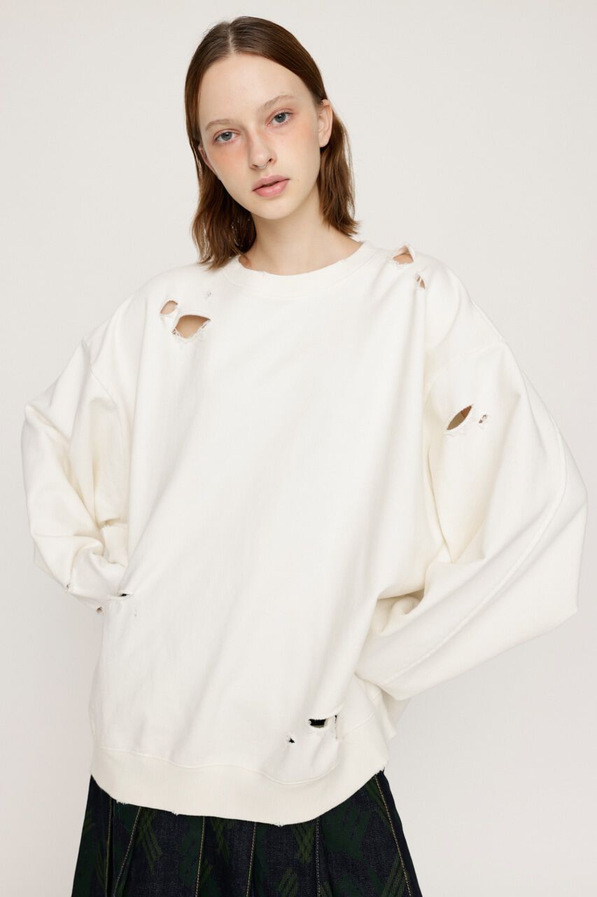 SLY「CRUSHED OVER SWEAT トップス」|Tシャツ・カットソー|