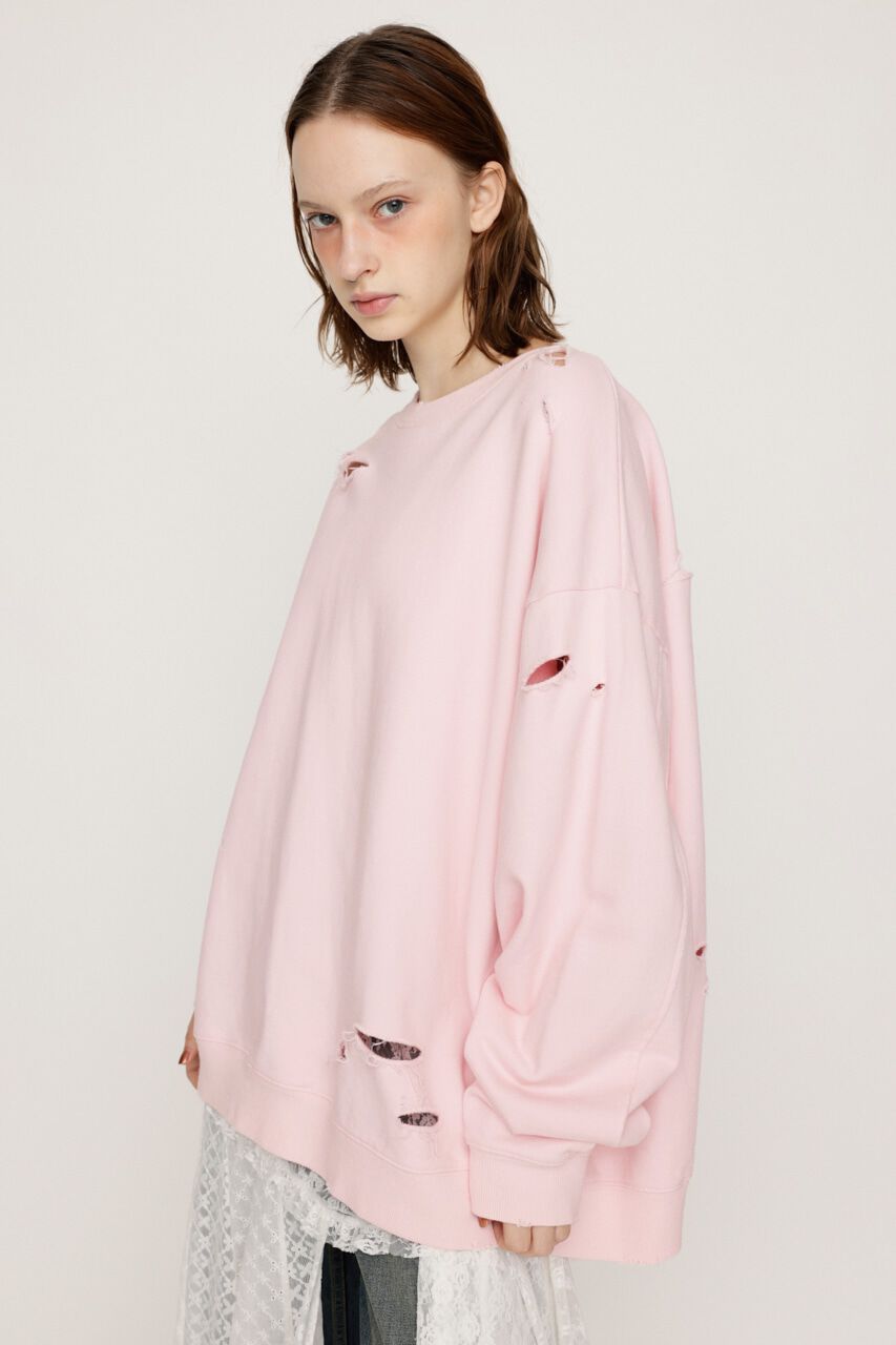 SLY「CRUSHED OVER SWEAT トップス」|Tシャツ・カットソー|