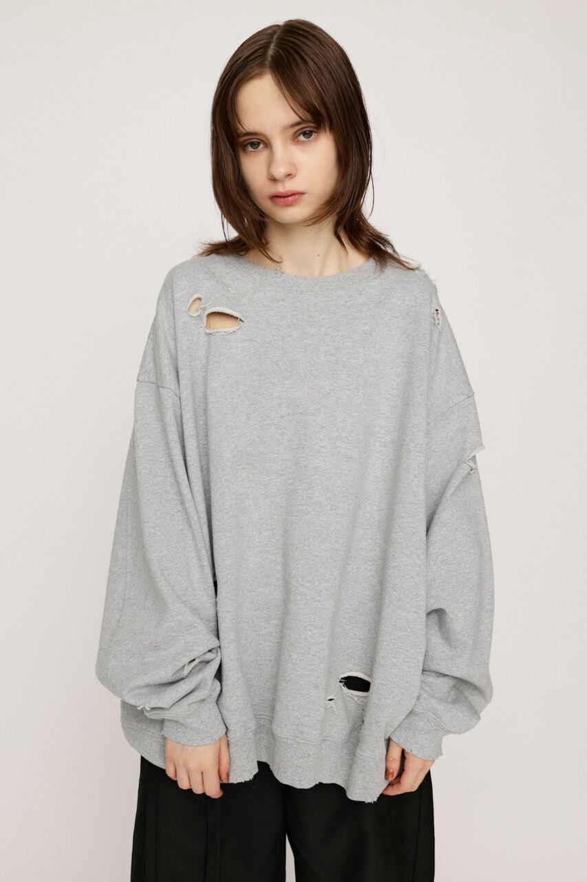 SLY「CRUSHED OVER SWEAT トップス」|Tシャツ・カットソー|