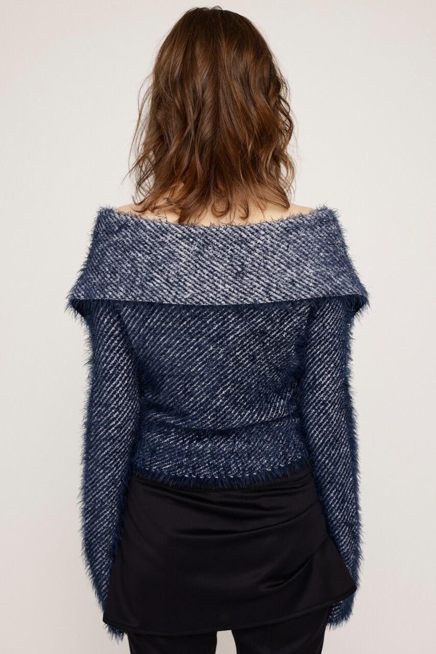 SLY「SHAGGY STRIPE MG トップス」|ニット・セーター|