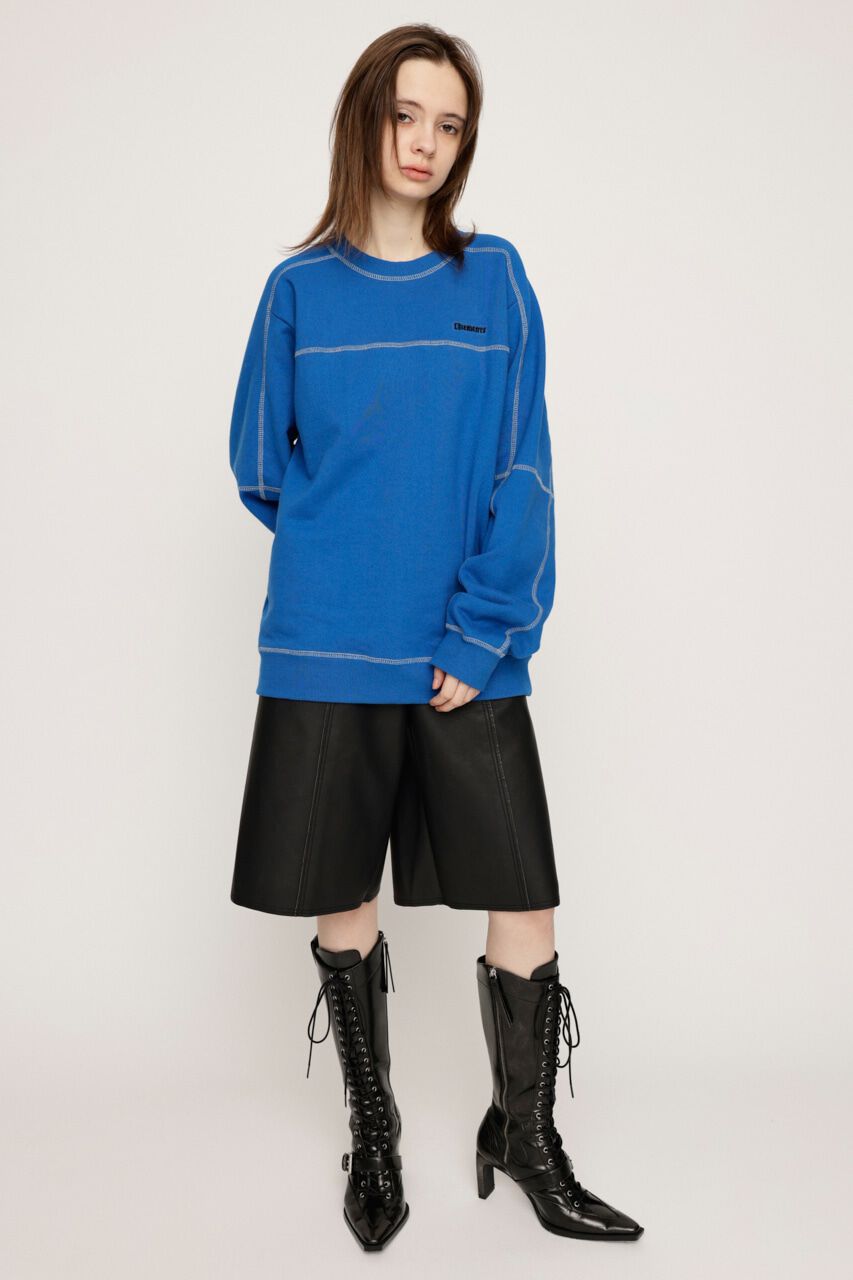 SLY「BI COLOR STITCH SW トップス」|Tシャツ・カットソー|