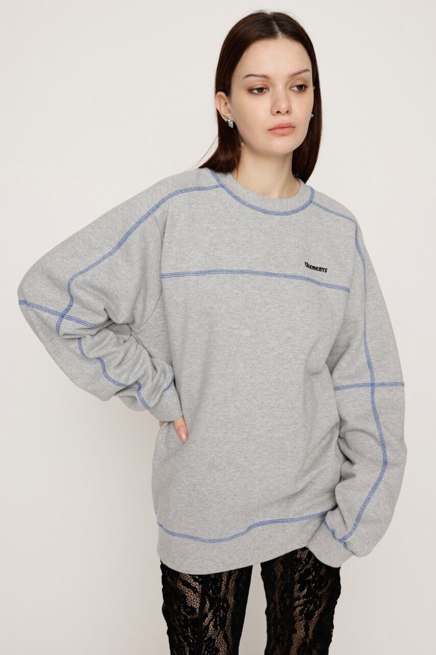 SLY「BI COLOR STITCH SW トップス」|Tシャツ・カットソー|