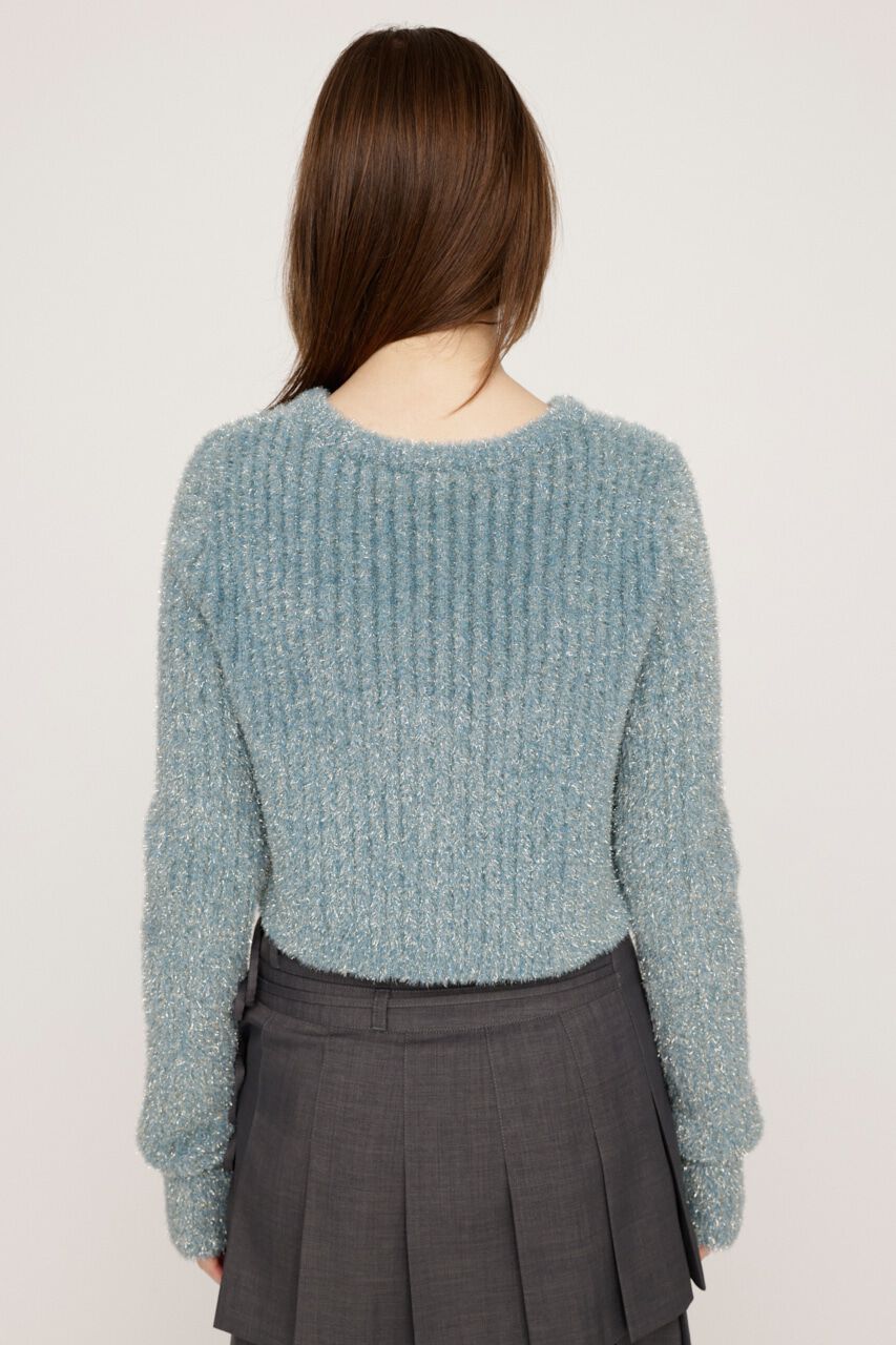 SLY「GLITTER KNIT 2WAY カーディガン」|カーディガン|