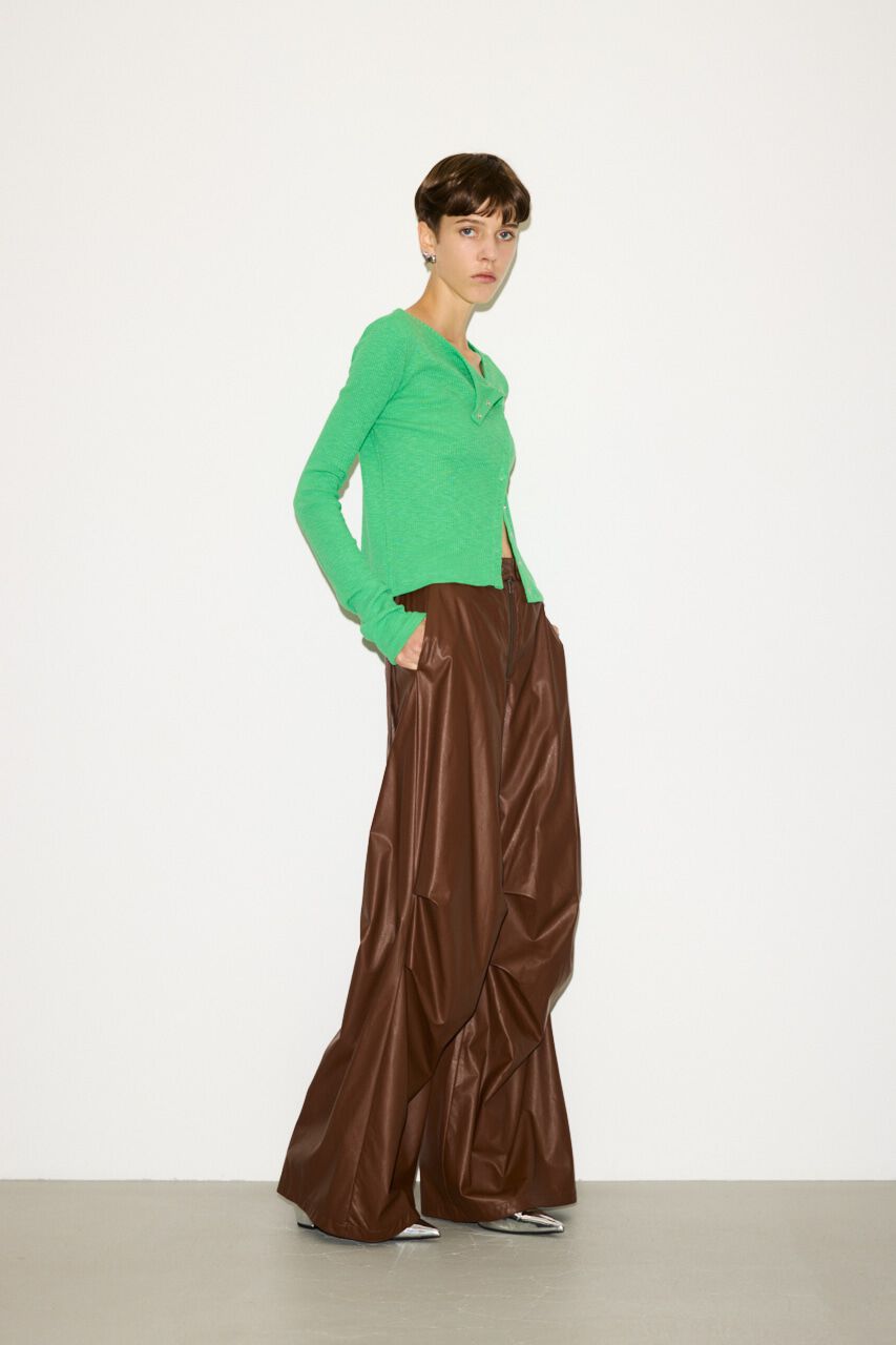 SLY「F／LEATHER LOOSE FLIGHT パンツ」|その他|