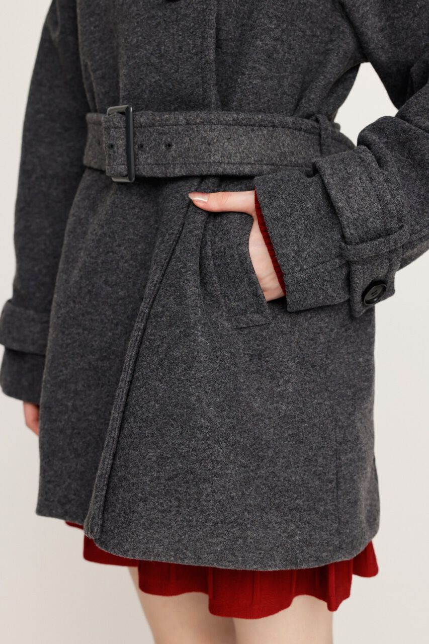 SLY「STAND NECK BELTED S／コート」|その他|