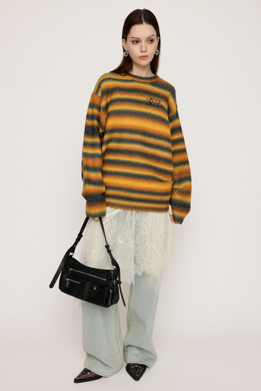 SLY「FRONT LOGO LOOSE トップス」|ニット・セーター|