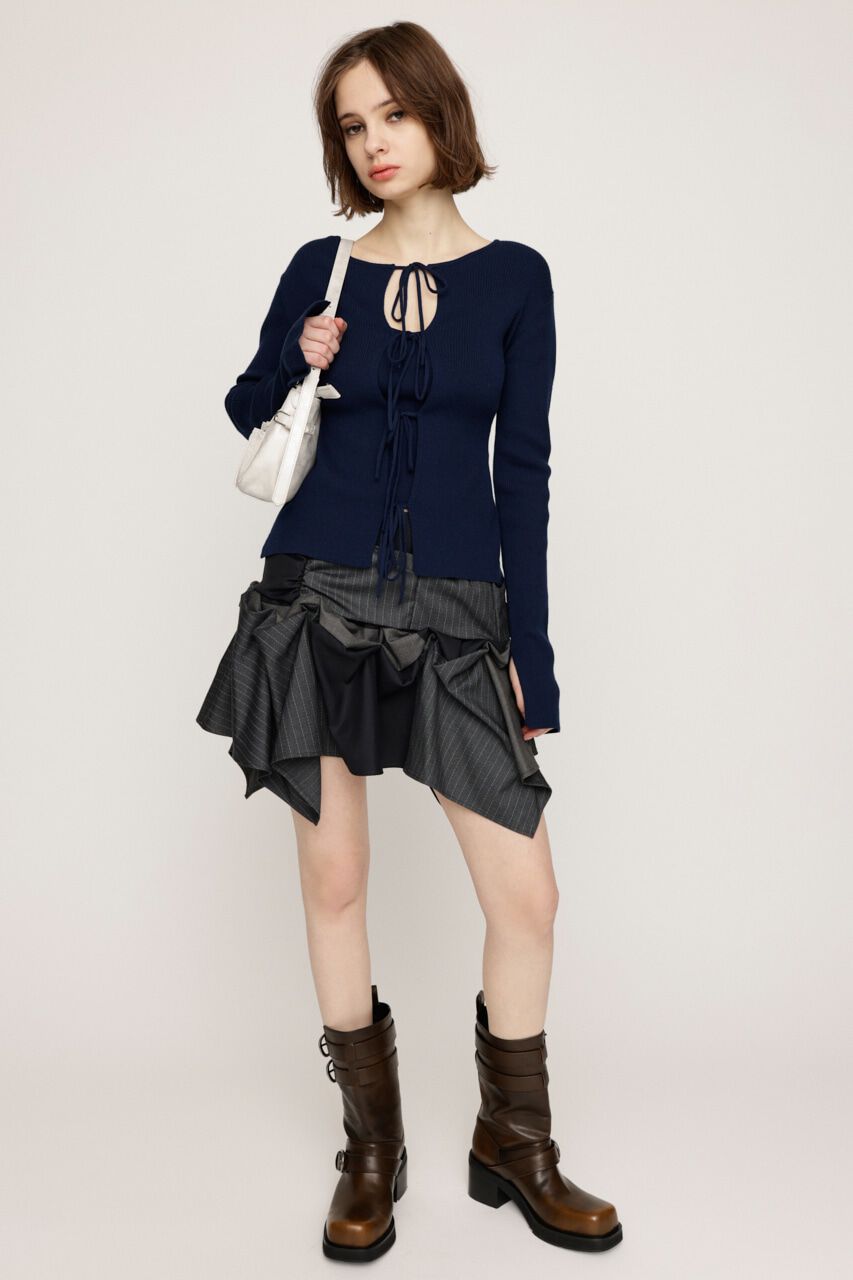 SLY「MANYWAY RIBBON KNIT トップス」|ニット・セーター|